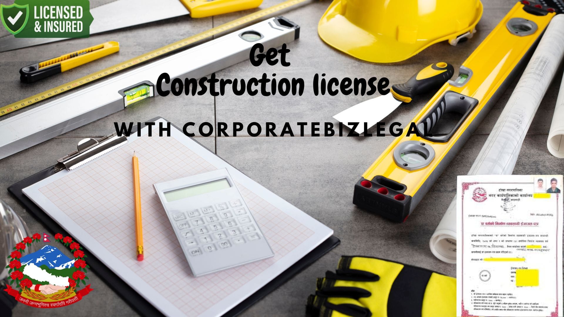 how to get construction license in Nepal