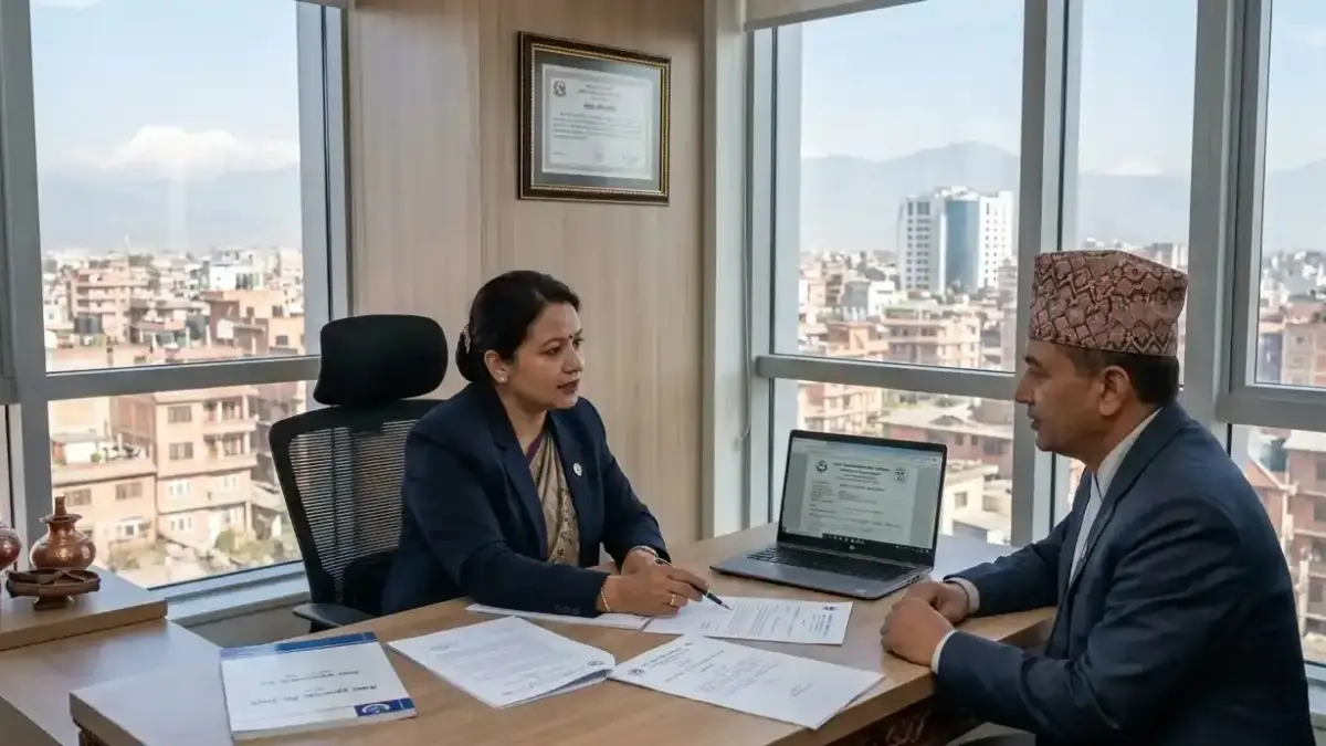 Technology lawyer advising client on telecom and IT regulations in Nepal