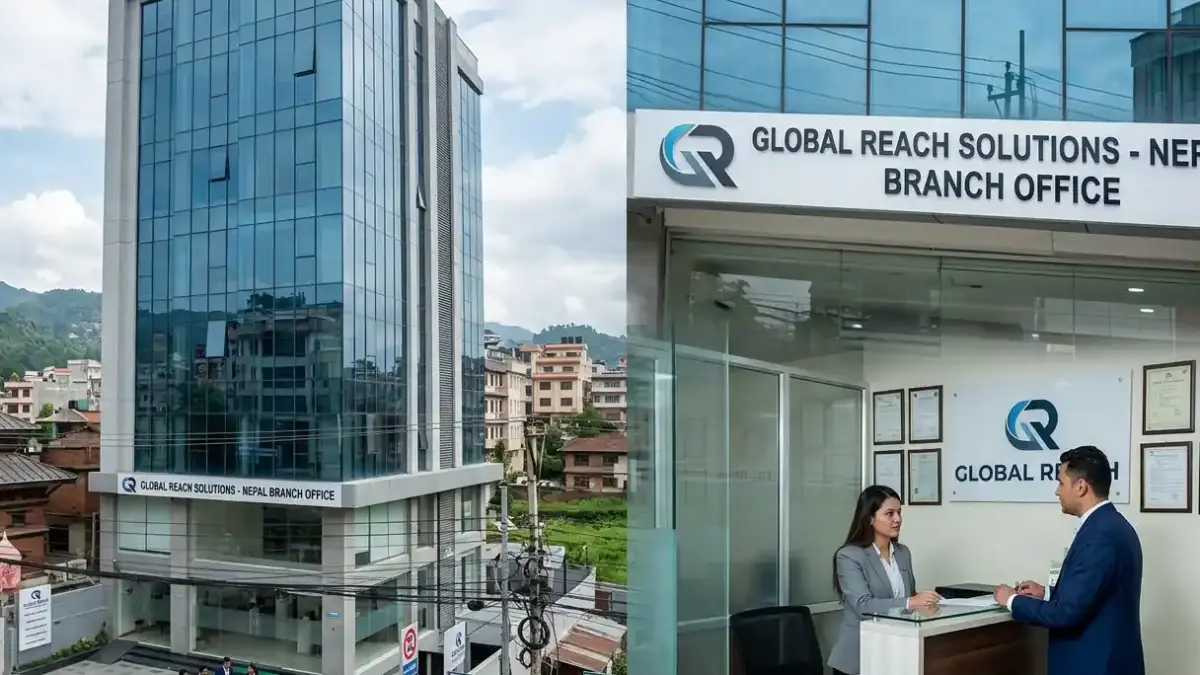 Modern Kathmandu office building representing a registered foreign company branch or liaison office in Nepal