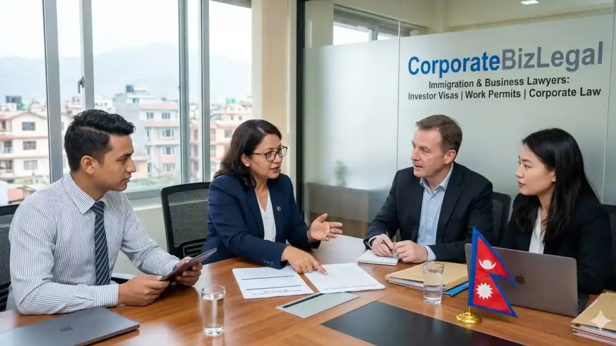 CorporateBizLegal immigration and business lawyers assisting with investor visas and foreign work permits in Nepal
