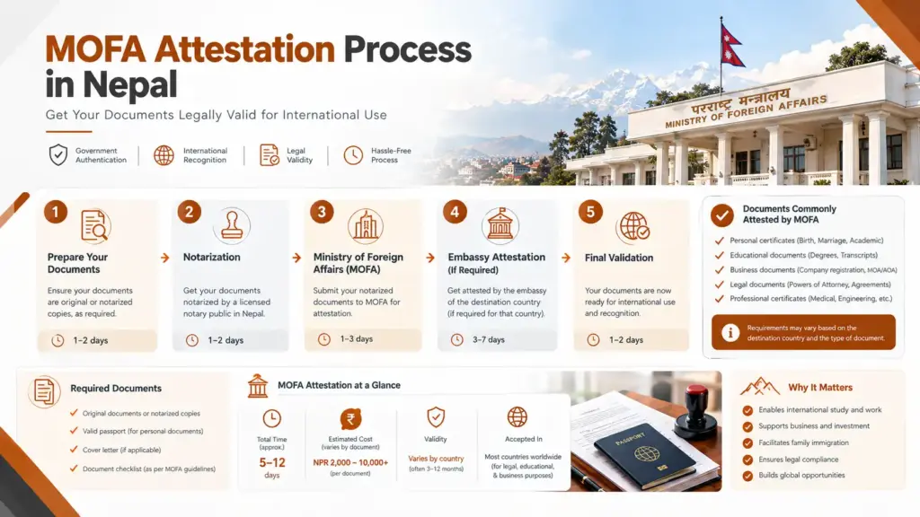 Mofa Attestation process in nepal
